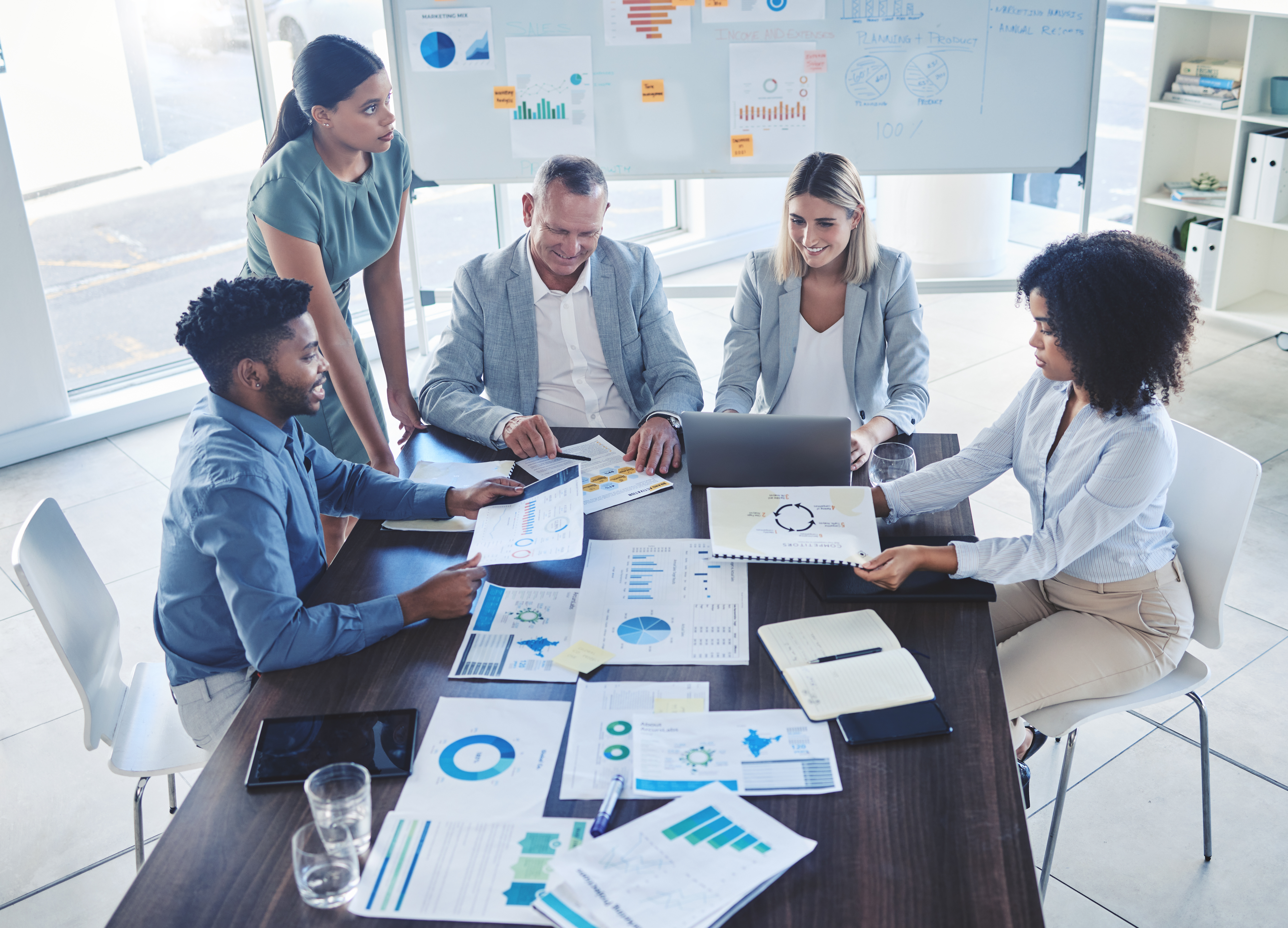 Business transformation team meeting