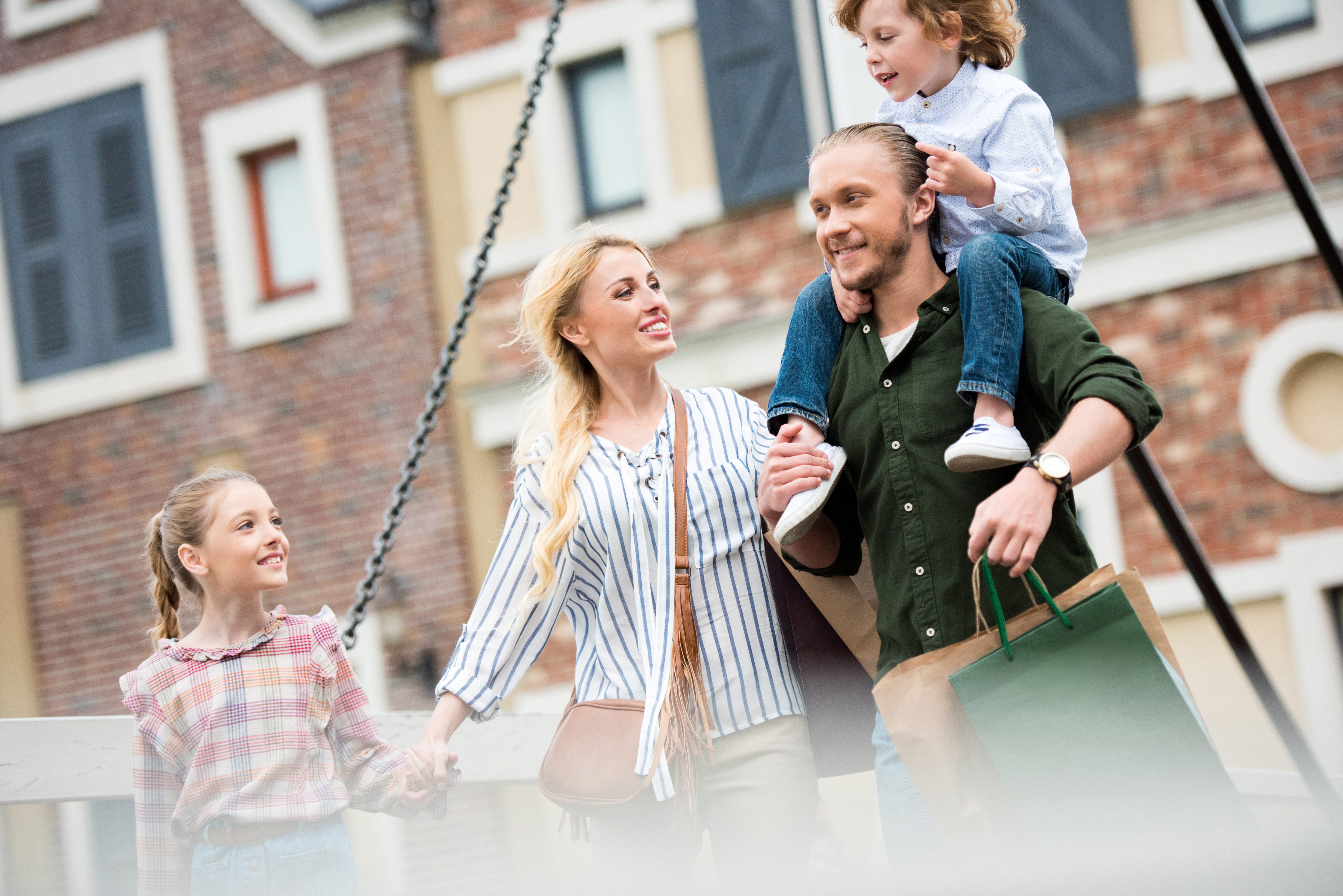 Ondernemer met gezin op vakantie voor ontspanning België