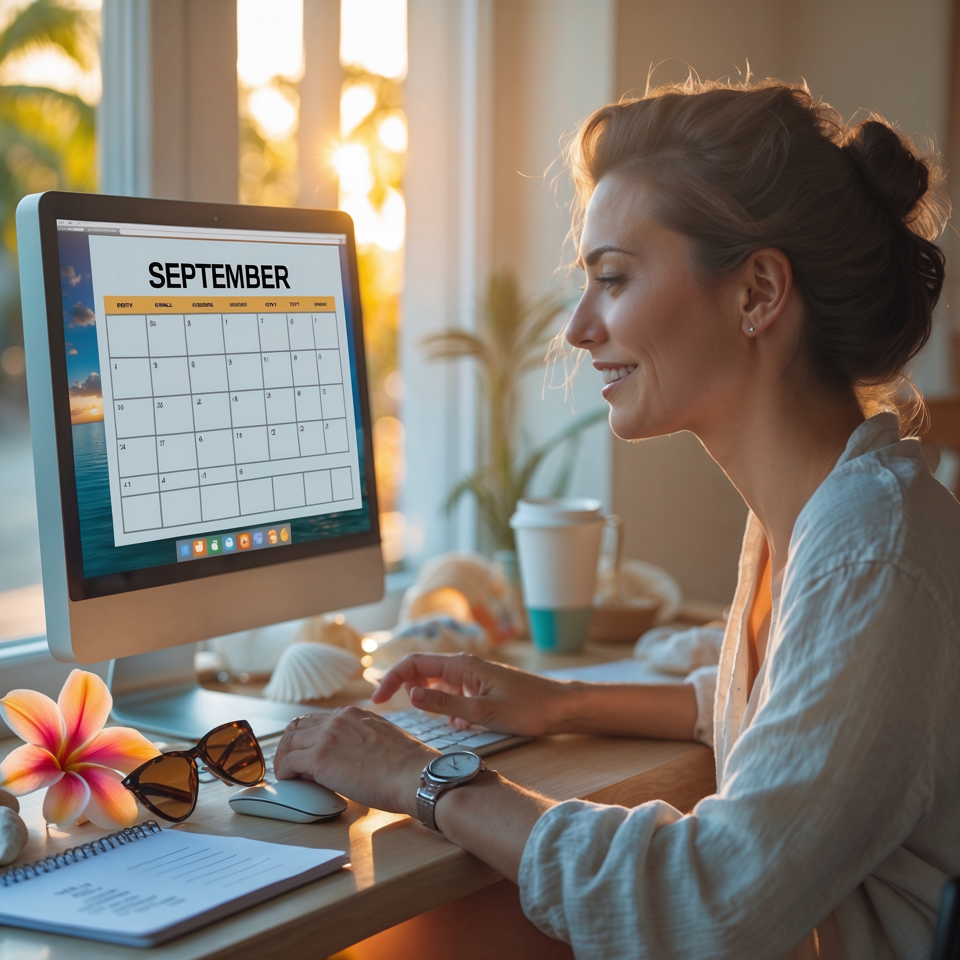 KMO ondernemer plant digitale transformatie na zomervakantie in modern Belgisch kantoor