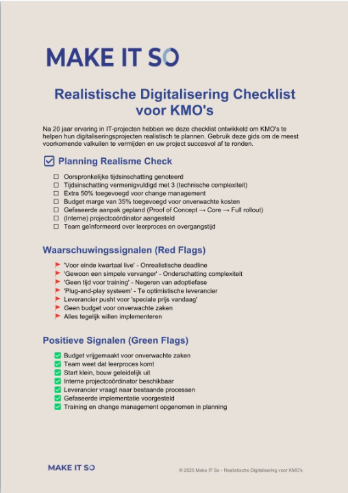 Make IT So Digitalisering Checklist
